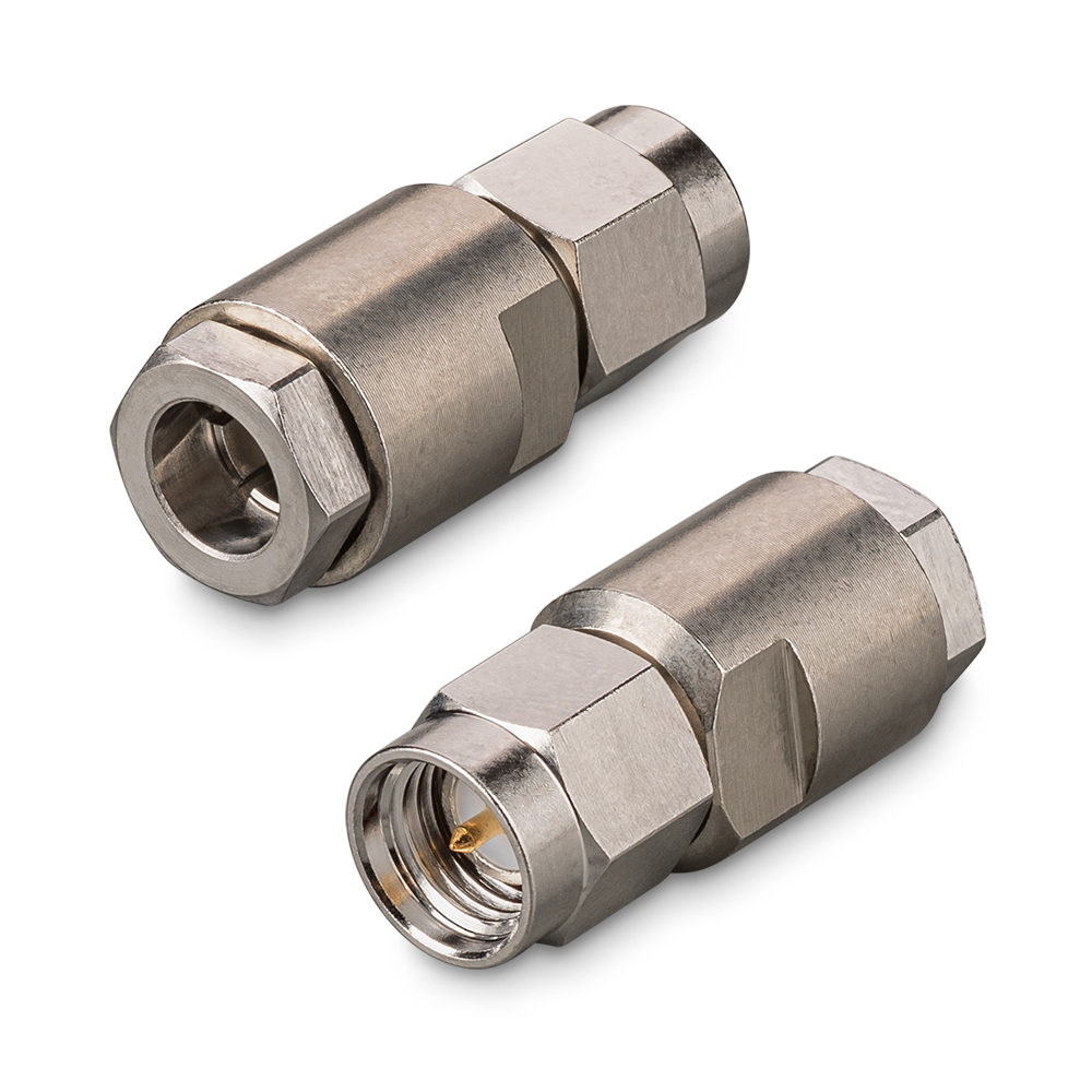 Разъем SMA(male) T на кабель RG-58, прижимной до 6 ГГц