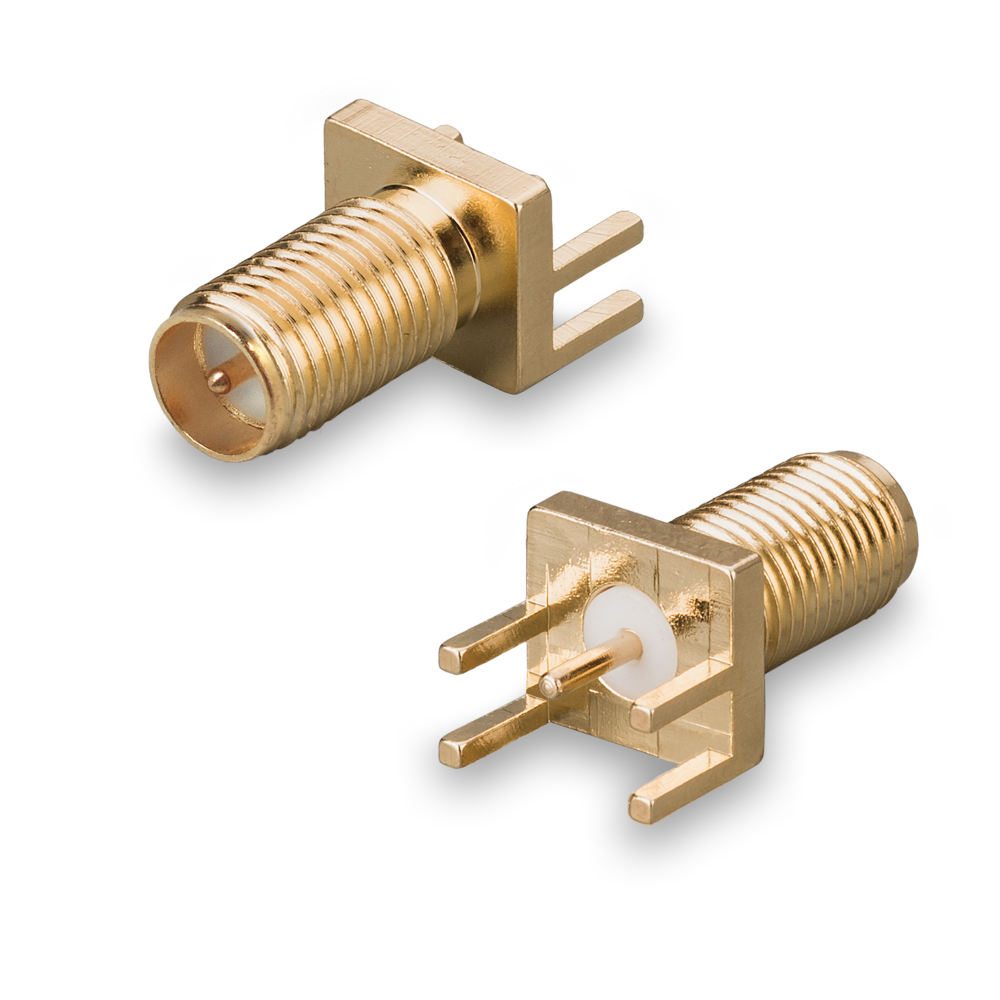 Разъем SМА(female) T на плату, удлиненный до 6 ГГц